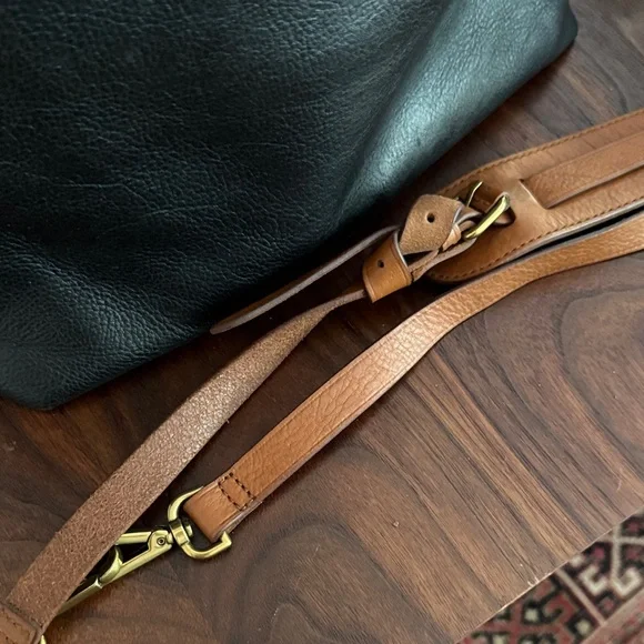 Madewell Leather Tote Bag with Brown Straps - Picture 4 of 4